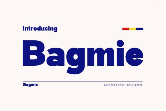 Bagmie: A Modern Sans Serif Font for Real Branding Work