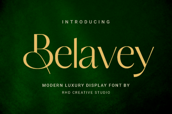 Belavey: A Refined Display Font for Handmade Luxury