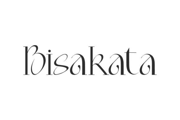 Bisakata: A Refined Serif Font for Digital Branding