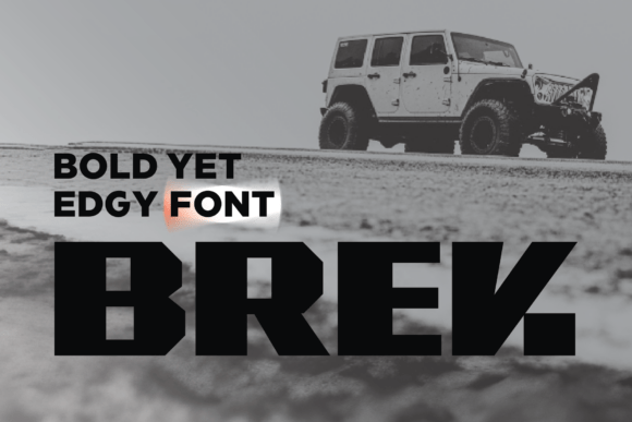 Brek: A Bold, Blocky Typeface for Editorial Impact