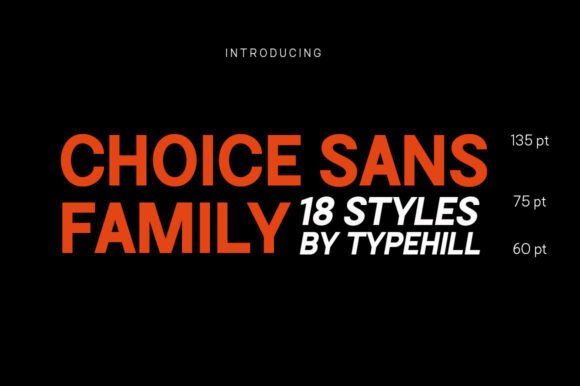 Choice Sans Family: A Modern Sans Serif for Real Digital Projects