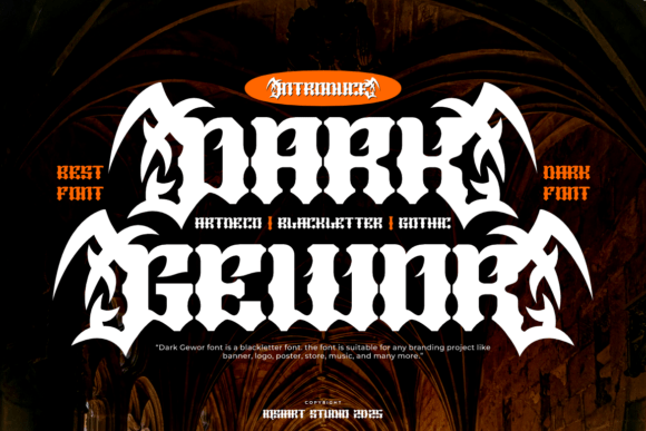 Dark Gewor: A Bold Blackletter Font That Elevates Real Business Branding