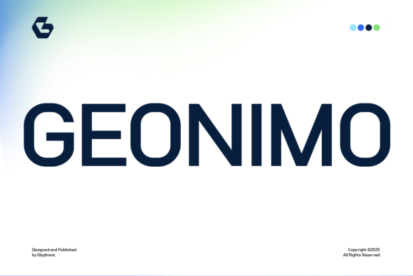 Geonimo: A Modern Sans Serif Font for Digital Design