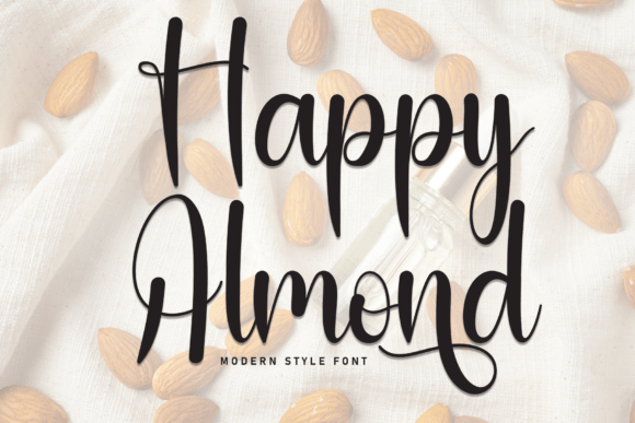 Happy Almond: A Modern Script Font for Scroll-Stopping Brand Content