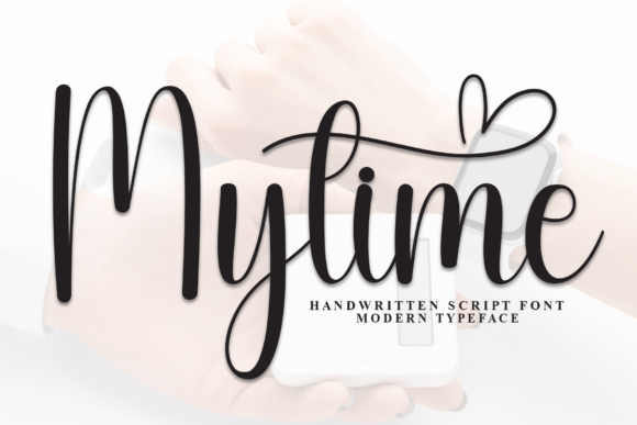 Mytime Handwritten Script Font for Crafters & Sellers