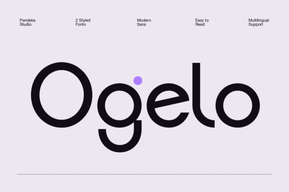 Ogelo: A Friendly, Modern Sans Serif for Small Business Branding