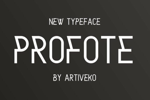 Profote: A Sans Serif Font That Breathes With Your Words