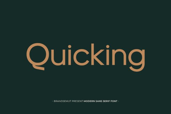 Quicking: A Clean, Confident Sans Serif for Modern Branding