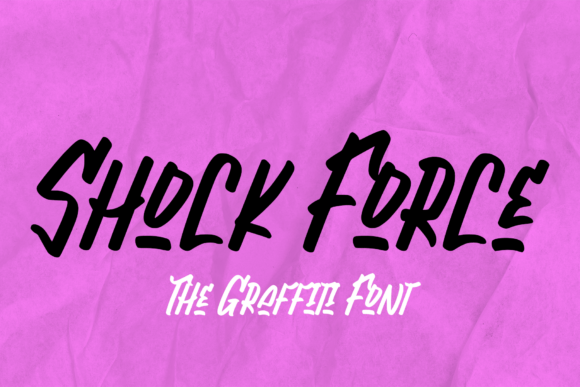 Shock Force: A Bold Graffiti Script Font for Digital Branding