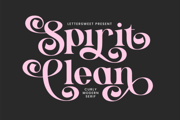 Spirit Clean: A Curly Modern Serif Font for Handmade Charm