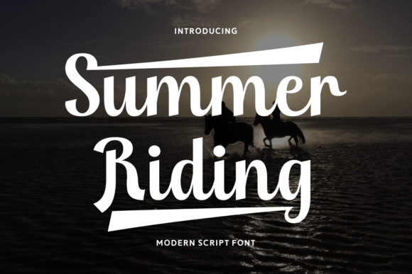 Summer Riding: A Bold Script Font That Elevates Your Brand