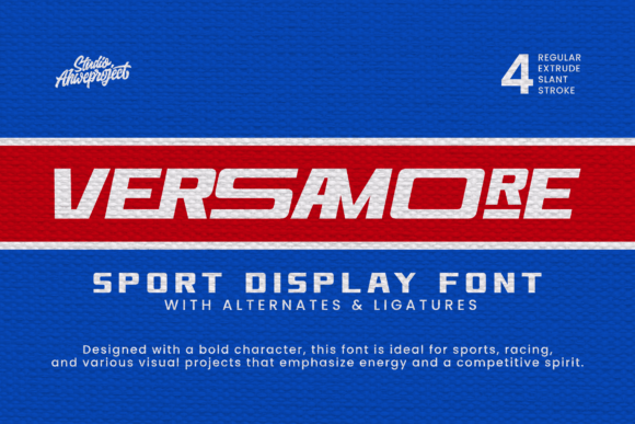Versamore: A Sport-Inspired Display Font for Digital Impact