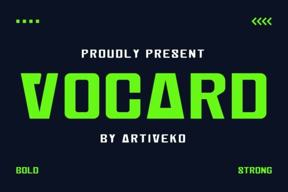 Vocard: A Confident Sans Serif Font for Digital Brands