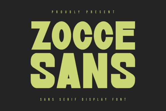 Zocce Sans: A Bold, Craft-Ready Display Font